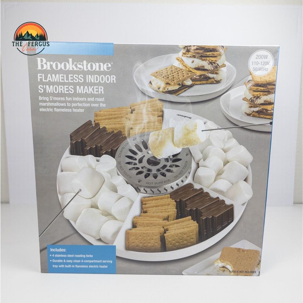 Brookstone Flameless Indoor marshmallow S’Mores Maker table top electric